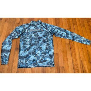Mares Rash Guard Long Sleeve Swimming Diving Snorkeling Blue SIZE 6